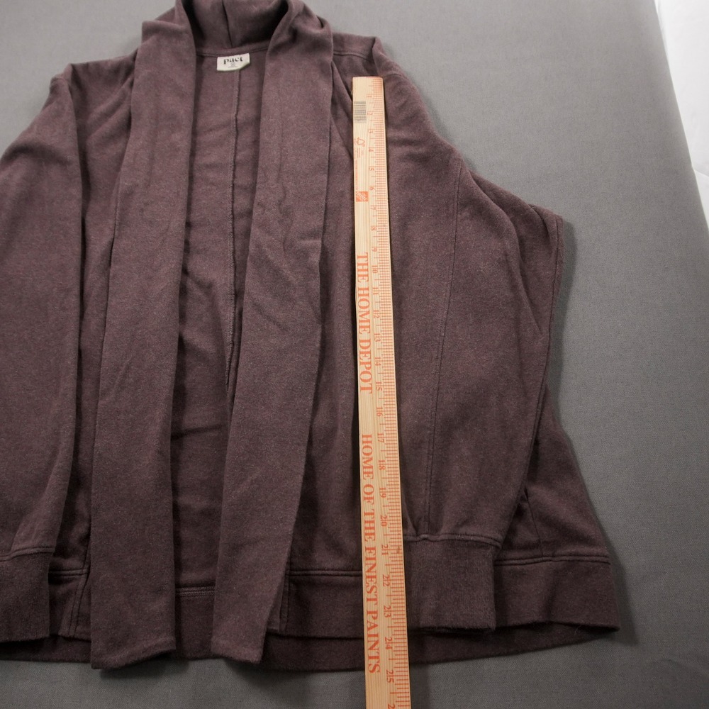 Pact Open Front Shawl Collar Cardigan Sweater Pocket Organic Women XL Lounge - Picture 4 of 11